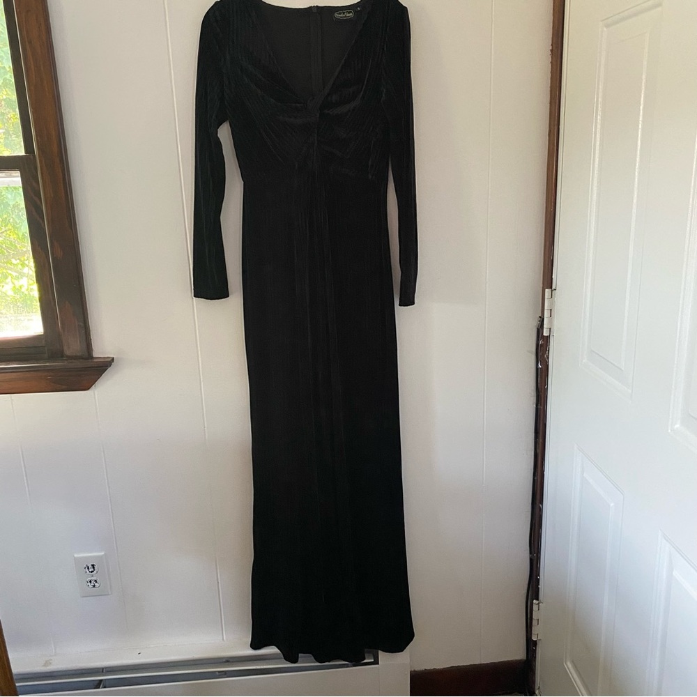 Voodoo Vixen Morticia Black Gown - Black, Size - Small